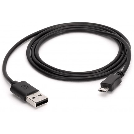 2M Micro USB Charging Cable Black