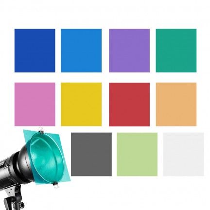 12inch 11in1 Transparent Correction Light Gel Filter Film Sheet 12inch 11in1 Transparent Correction Light Gel Filter Film Sheet