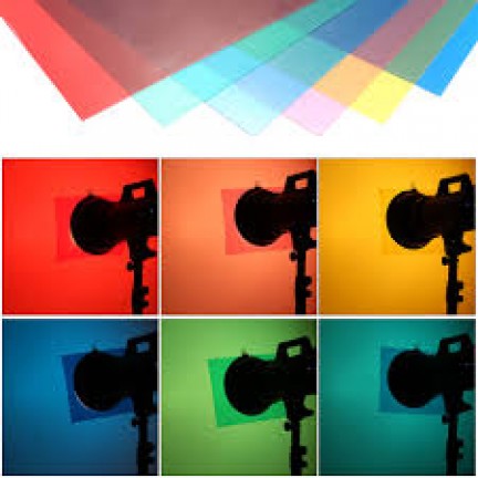 12inch 11in1 Transparent Correction Light Gel Filter Film Sheet