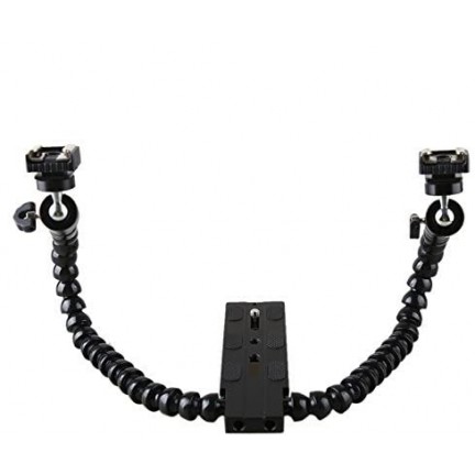 Flexible Magic Arm Camera Flash Bracket Mounting with Standard Hot-shoe