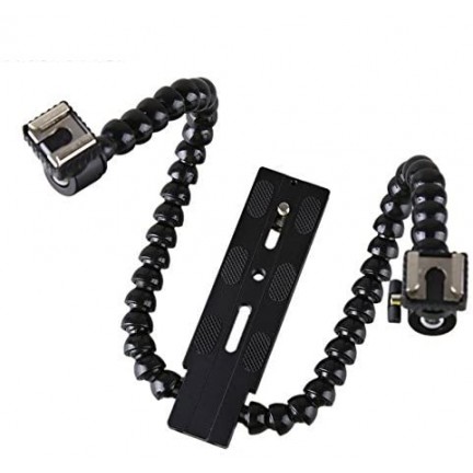 Flexible Magic Arm Camera Flash Bracket Mounting with Standard Hot-shoe