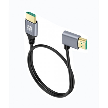 8K UHD HDMI TO HDMI Right 0.5m Cable