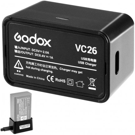 Godox VC26 USB Charger for V1 Battery