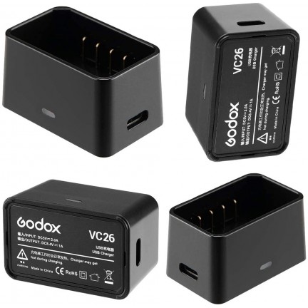 Godox VC26 USB Charger for V1 Battery