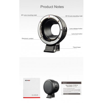 Viltrox EF-EOSM Electronic Auto Focus Lens Adapter
