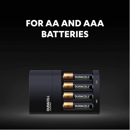 شاحن بطارية Duracell عالي السرعة AA / AAA