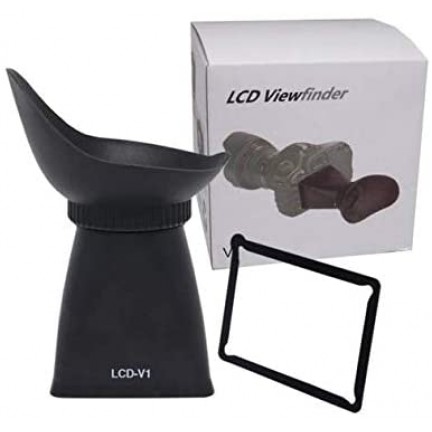 V1 LCD Viewfinder 2.8x 3" Magnifier Eyecup Hood for canon 5DII/7D/500D