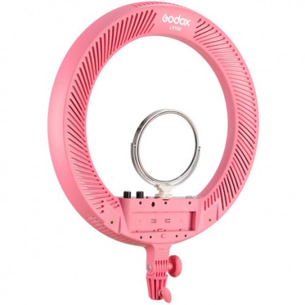 Godox LR160 Bi-Color Ringlight (Pink)