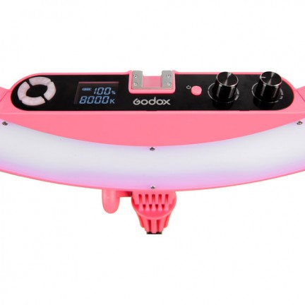 Godox LR160 Bi-Color Ringlight (Pink)