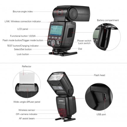 YONGNUO YN680EX-RT Lithium 2.4G Wireless TTL Flash Speedlite