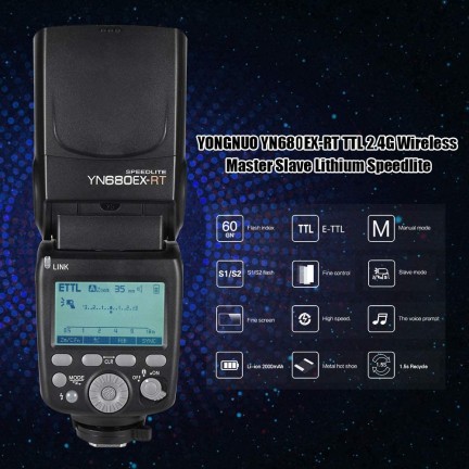 YONGNUO YN680EX-RT Lithium 2.4G Wireless TTL Flash Speedlite