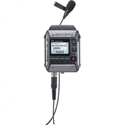 ZOOM F1-LP Portable Field Recorder W/ Lavalier Microphone Kit