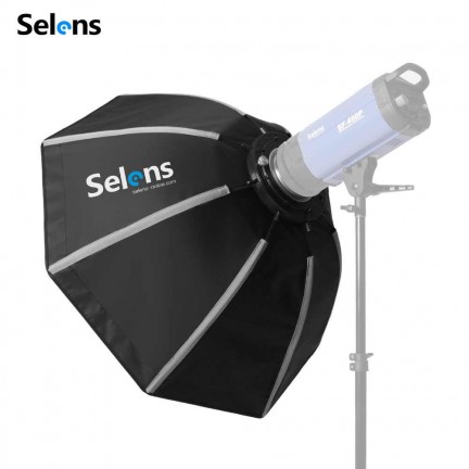 Selens 60cm Octagon Softbox Umbrella Bowens Mount for Studio Light Strobe