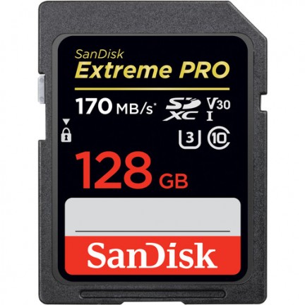 SanDisk 128GB Extreme PRO UHS-I SDXC Memory Card