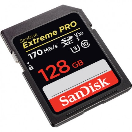 SanDisk 128GB Extreme PRO UHS-I SDXC Memory Card