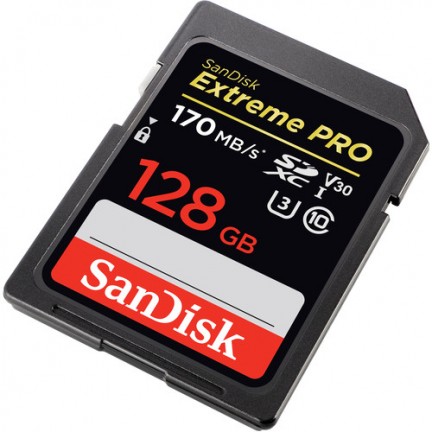 SanDisk 128GB Extreme PRO UHS-I SDXC Memory Card