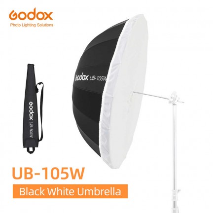 Godox Parabolic Umbrella 105CM (41.3", White) UB-105W with diffuser