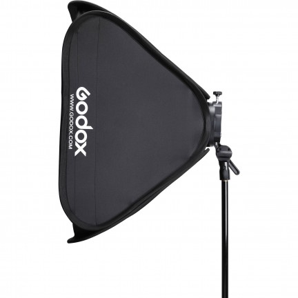 Godox S2 Bowens Mount Bracket with Softbox & Carrying Bag Kit (80x80cm )