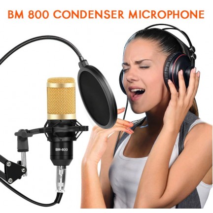 Professional BM 800 Studio Condenser Microphone Kit