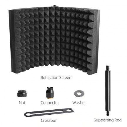 MAONO Studio Microphone Isolation Shield Foldable High Density