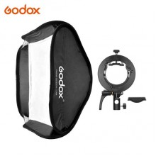 Godox S2 Bowens Mount Bracket with Softbox & Carrying Bag Kit (60x60cm)