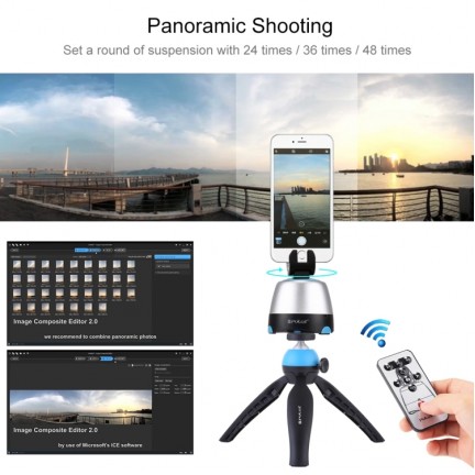 PULUZ Electronic 360 Degree Rotation Panoramic Tripod