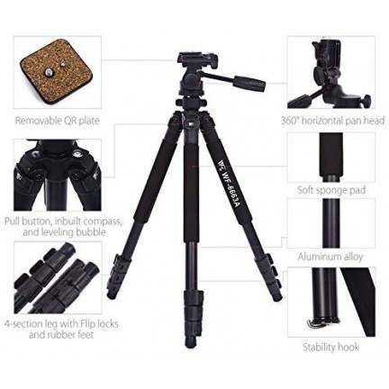 WEIFENG WF-6663A Professional Tripod