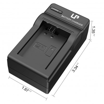 LP NP-FW50 Battery Charger A6000, A6400, A6100, A6300, A6500, A5100, A7, A7 II, A7R, A7R II, A7R2, A7S, A7S II, A7S2, A5000, A3000, A55, RX10, NEX-3/5/7 Series