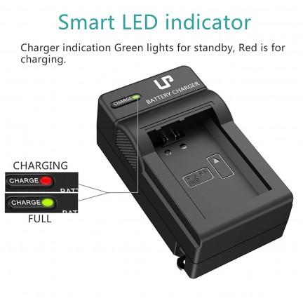 LP NP-FW50 Battery Charger A6000, A6400, A6100, A6300, A6500, A5100, A7, A7 II, A7R, A7R II, A7R2, A7S, A7S II, A7S2, A5000, A3000, A55, RX10, NEX-3/5/7 Series