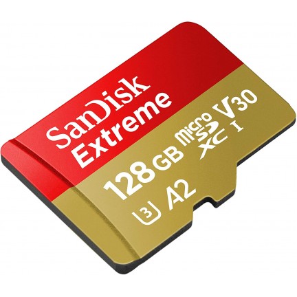 SanDisk 128GB Extreme microSD UHS-I Card with Adapter