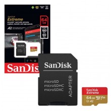 SanDisk Extreme Micro SD SDXC Memory Card 64GB