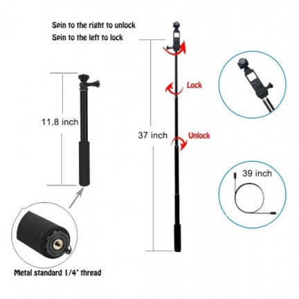 Selfie Stick Ring Fill Light For Osmo Pocket