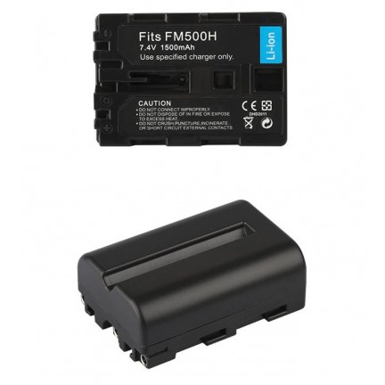 Battery NP-FM500H 1500mah 100 a 200 a 300 a 560 a 700 a 850 Alpha DSLR-A100 A200 A300 A350 A450 A500 A550 A580 A700 A850 a58 a99 A560 A900B SLT-A65 A57 A77 II A77V SLT-A99 A99V