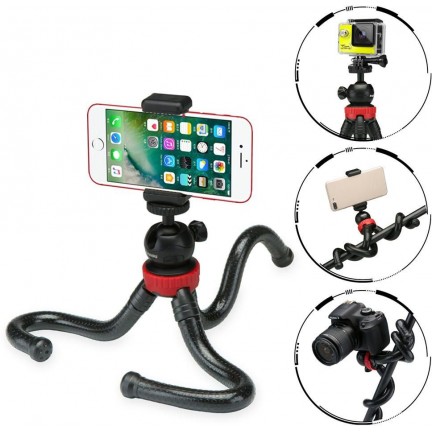  Phone Tripod Portable Flexible Octopus Travel Mini Mobile Phone Tripod only