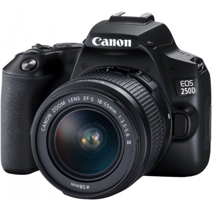  CANON EOS 250D DSLR Camera with EF-S 18-55 mm f/3.5-5.6 III Lens