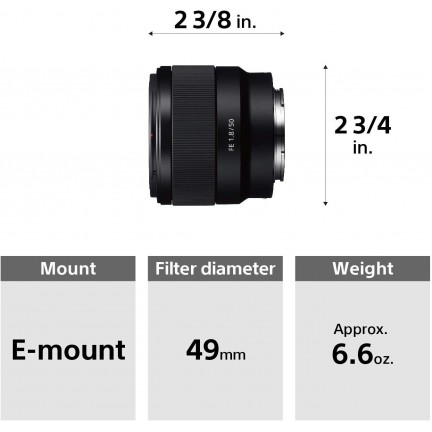 Sony FE 50mm f/1.8 Lens