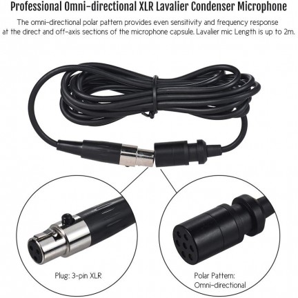 Boya BY-M11OD Professional Omnidirectional XLR Lavalier Microphone