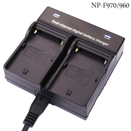 Battery Charger Dual Channel for Sony NP-F970