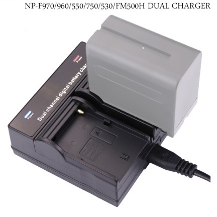 Battery Charger Dual Channel for Sony NP-F970