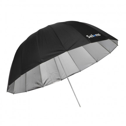 Selens 65" 165cm Parabolic Deep Reflective Umbrella Silver Color 