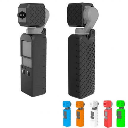 Osmo Pocket Soft Silicone Gel Body Case Protective Lens Cap Cover Black