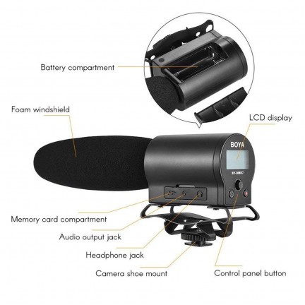 BOYA BY-BM3030 Shotgun Condenser Microphone