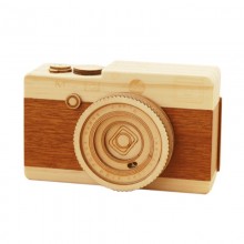 JEYL Wooden Music Box Camera Model