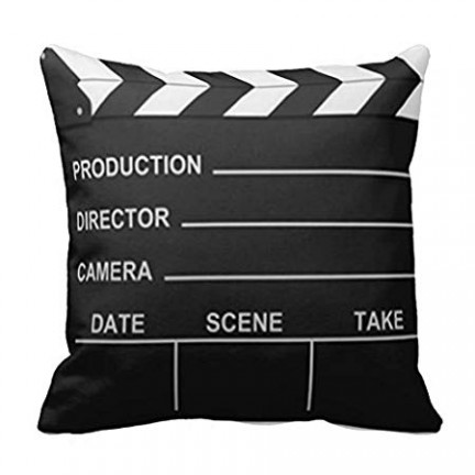 Lights Camera Action Pillow