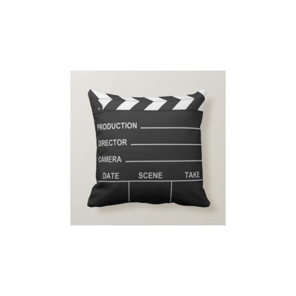 Lights Camera Action Pillow