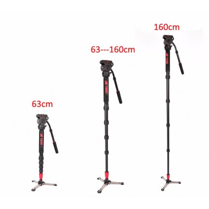 JY0506 Aluminum Alloy Professional Monopod For Video & Camera