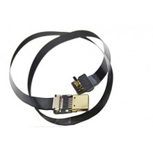 BLACK FPV Flat Slim HDMI Cable mini HDMI Standard HDMI 50cm