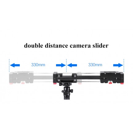 Slider Dolly 50cm Track Rail Stabilizer 100cm Sliding Distance