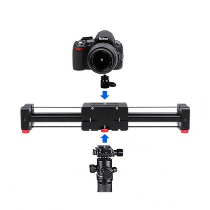 Slider Dolly 50cm Track Rail Stabilizer 100cm Sliding Distance