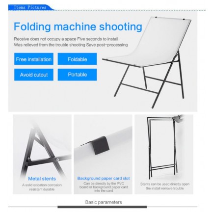 60*100cm Folding Portable Shooting Table Photo